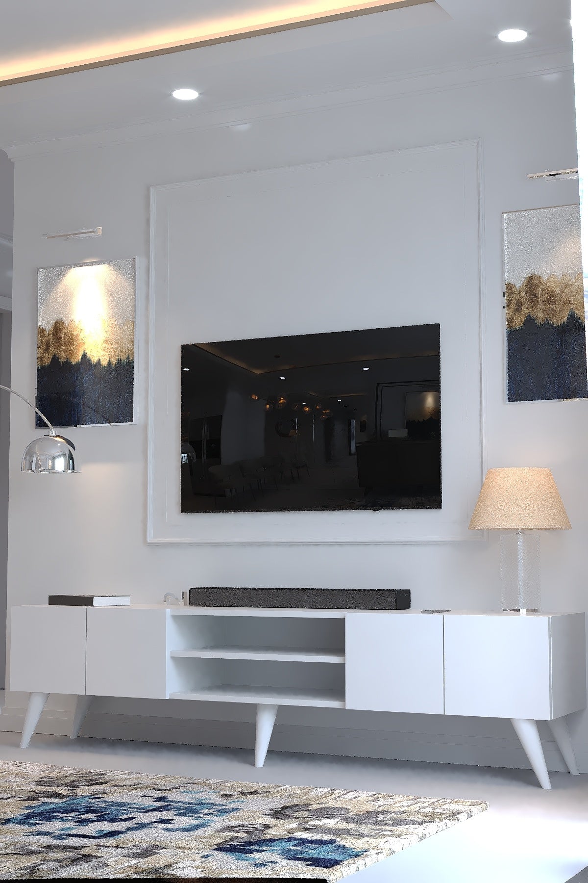 KARNAVAL TV ÜNİTESİ - A1-W1009-1 BEYAZ