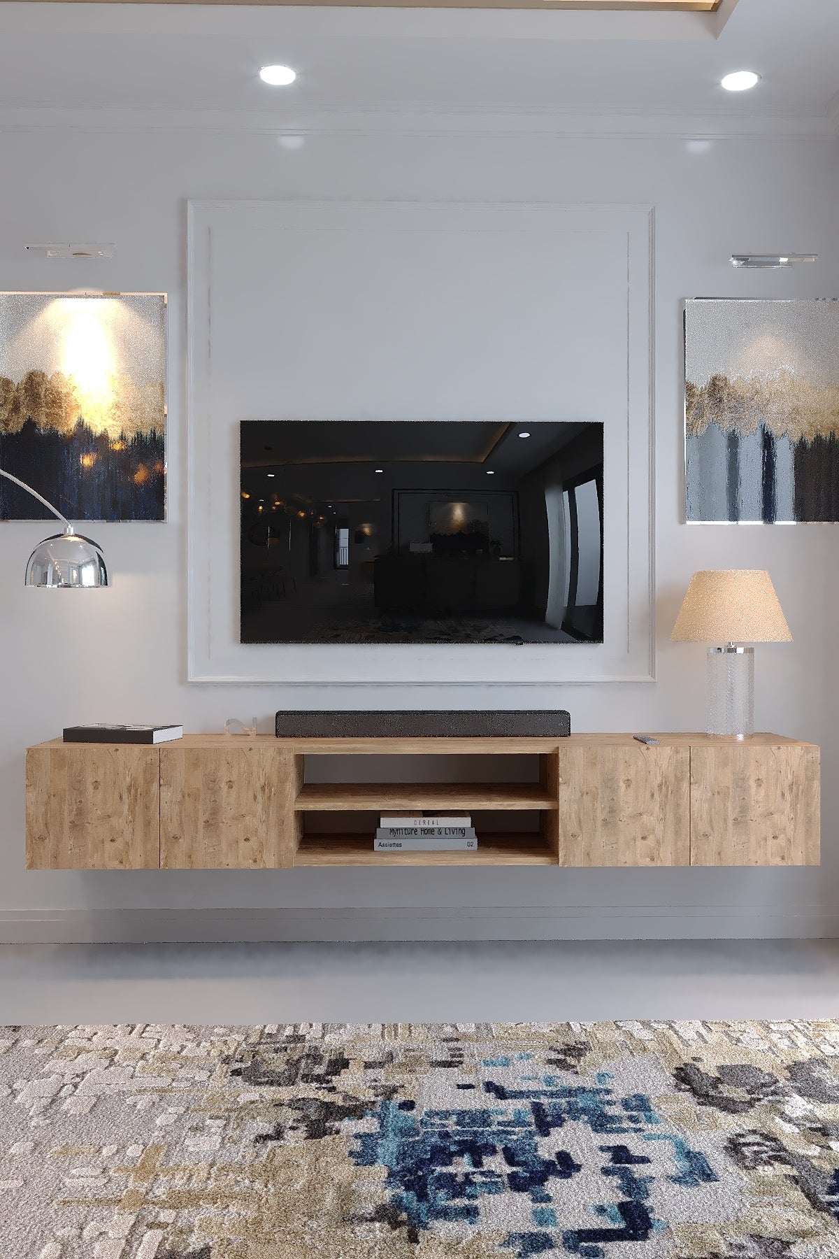 KARNAVAL DUVARA MONTE TV ÜNİTESİ - DM1009-6 ÇAM