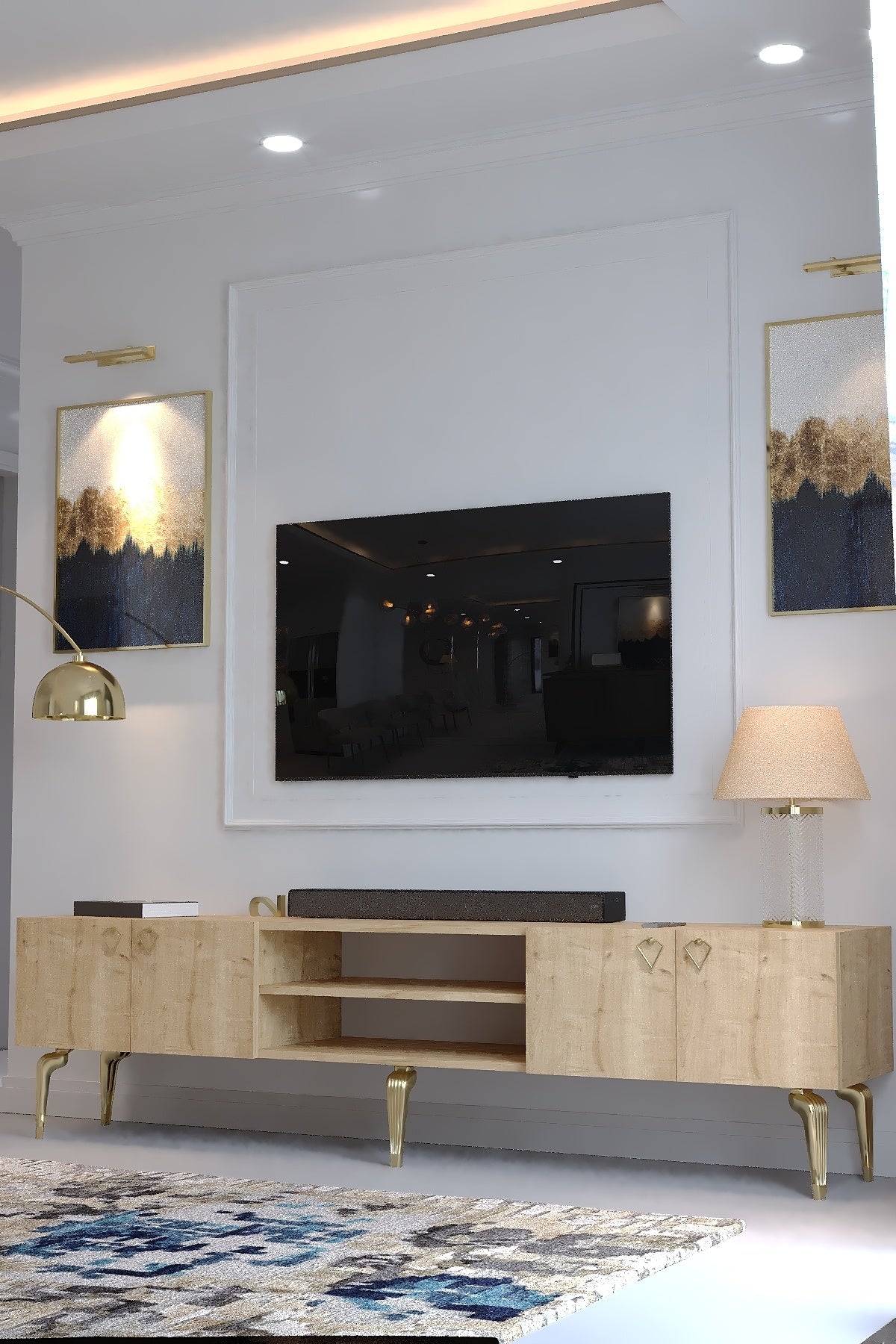 KARNAVAL TV ÜNİTESİ - GA2-1009-9 SAFİR GOLD