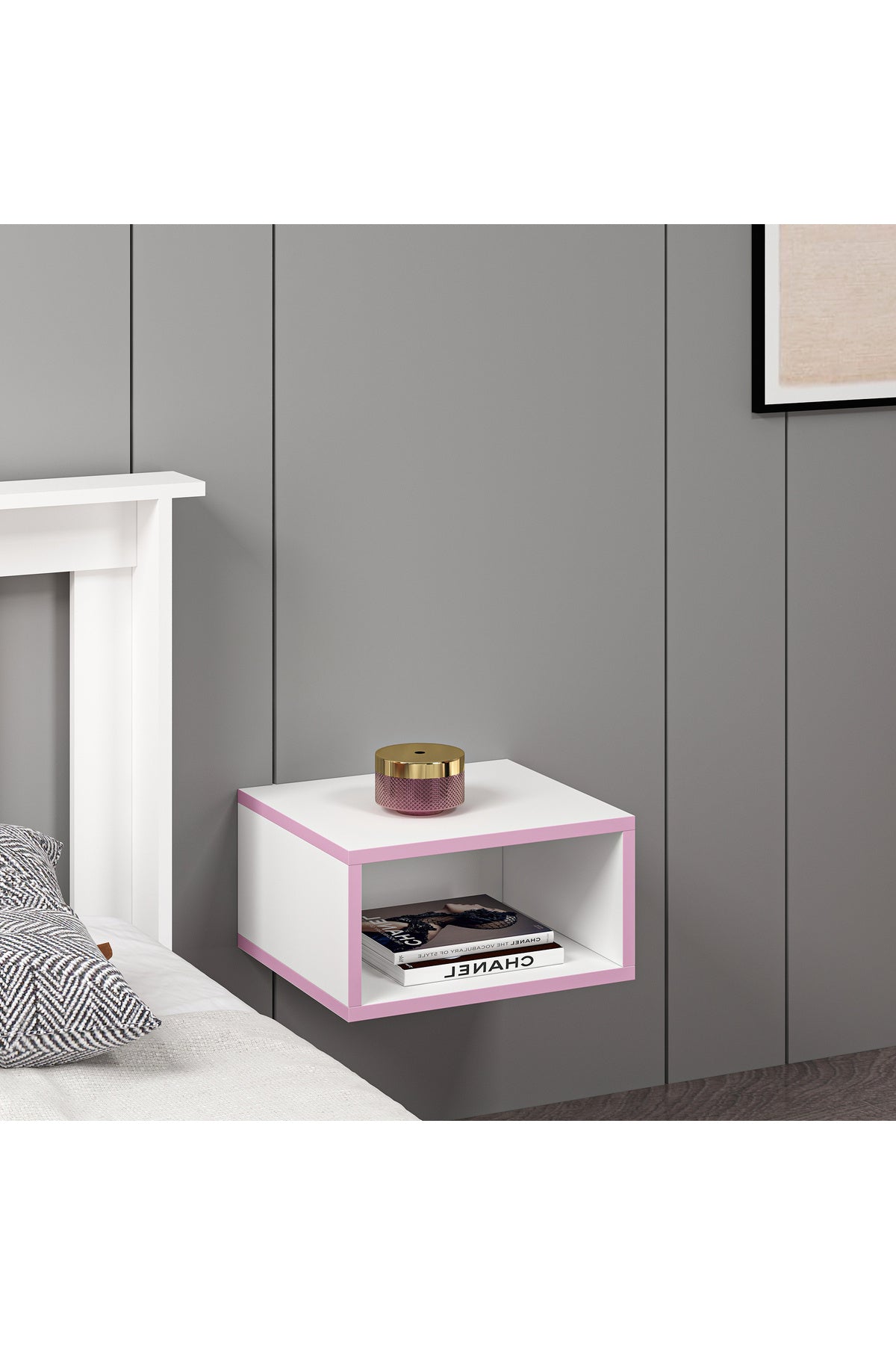 Mdf Beyaz Duvara Monte Komodin DMP1006