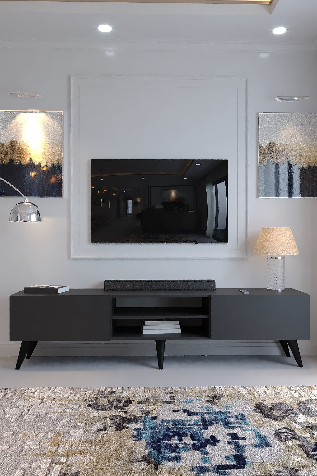 KARNAVAL TV ÜNİTESİ - A1-W1004-4 ANTRASİT