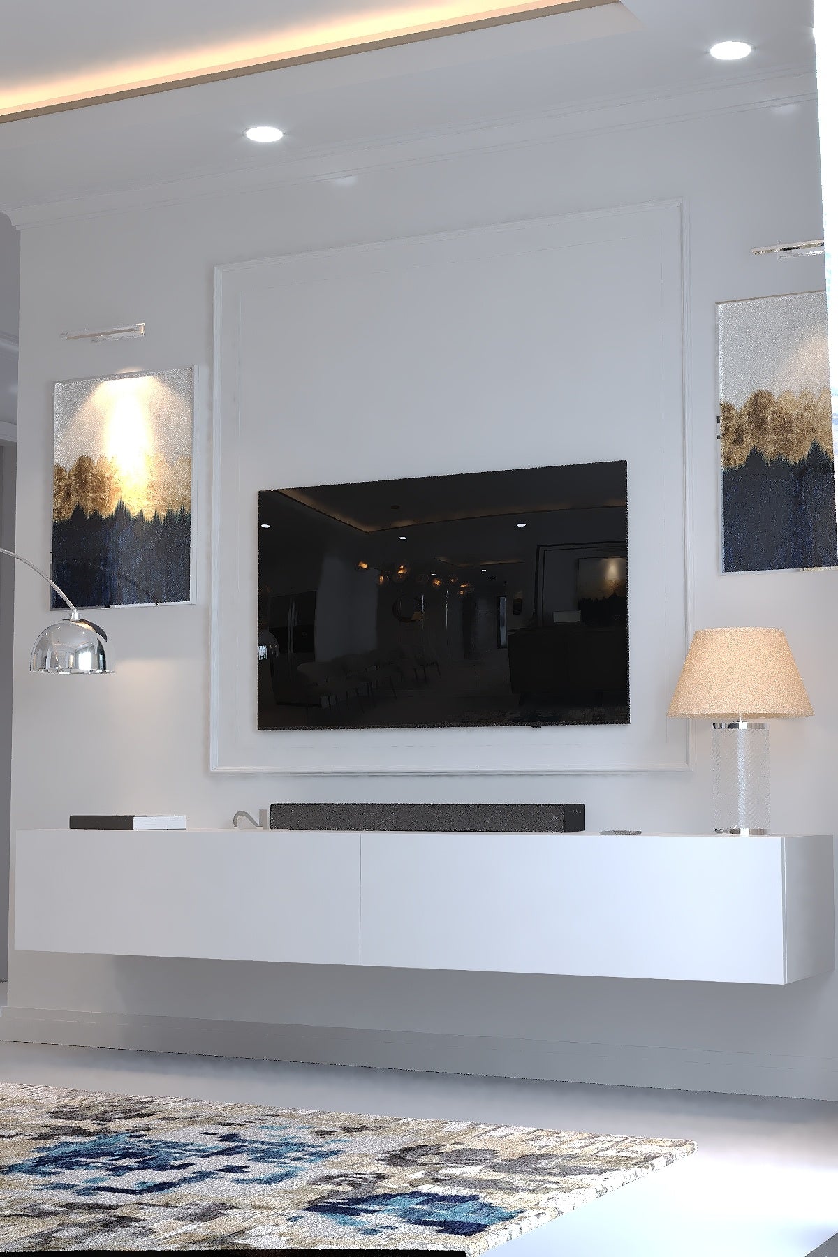 KARNAVAL DUVARA MONTE TV ÜNİTESİ - DM1003-1 BEYAZ