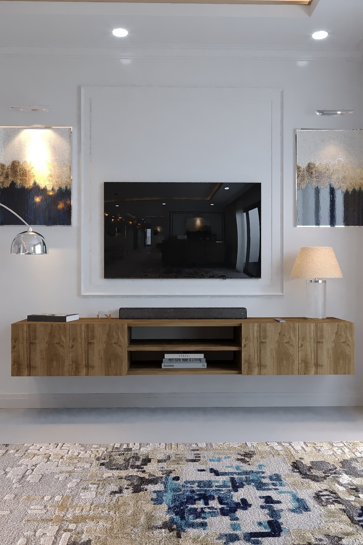 KARNAVAL DUVARA MONTE TV ÜNİTESİ - DM1009-2 CEVİZ