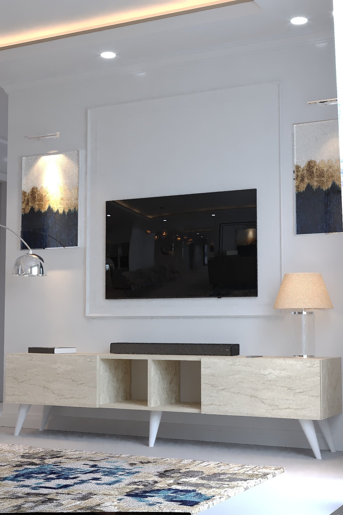 KARNAVAL TV ÜNİTESİ - A1-W1005-8 TRAVERTEN