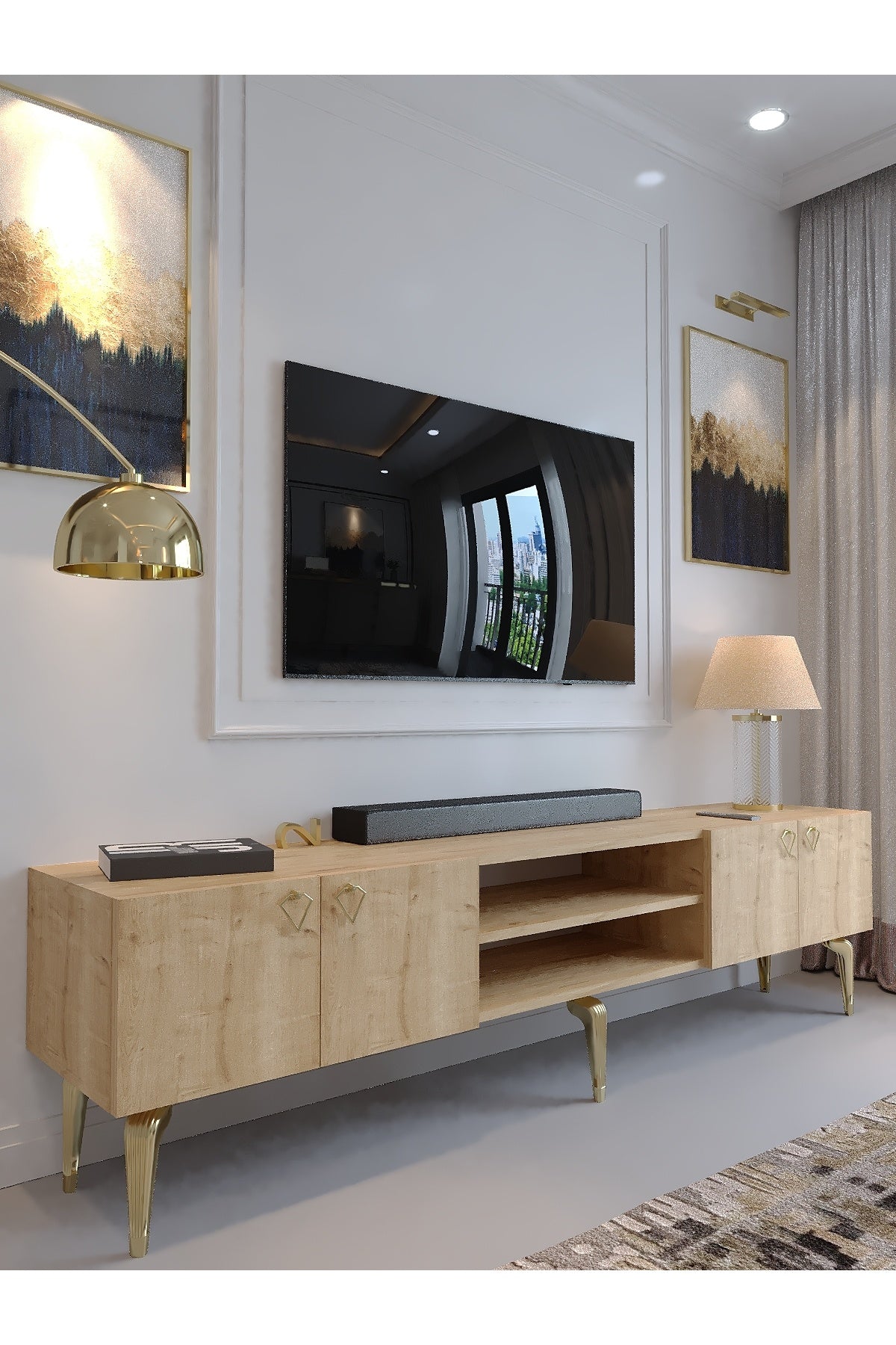 KARNAVAL TV ÜNİTESİ - GA2-1009-9 SAFİR GOLD