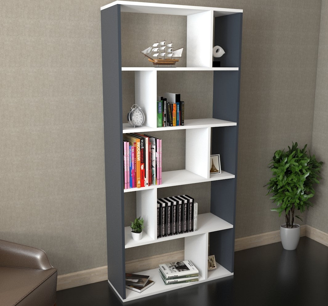 herseycik-stylish-kitaplik-antrasit-beyaz-s3__1175711584850577.jpeg