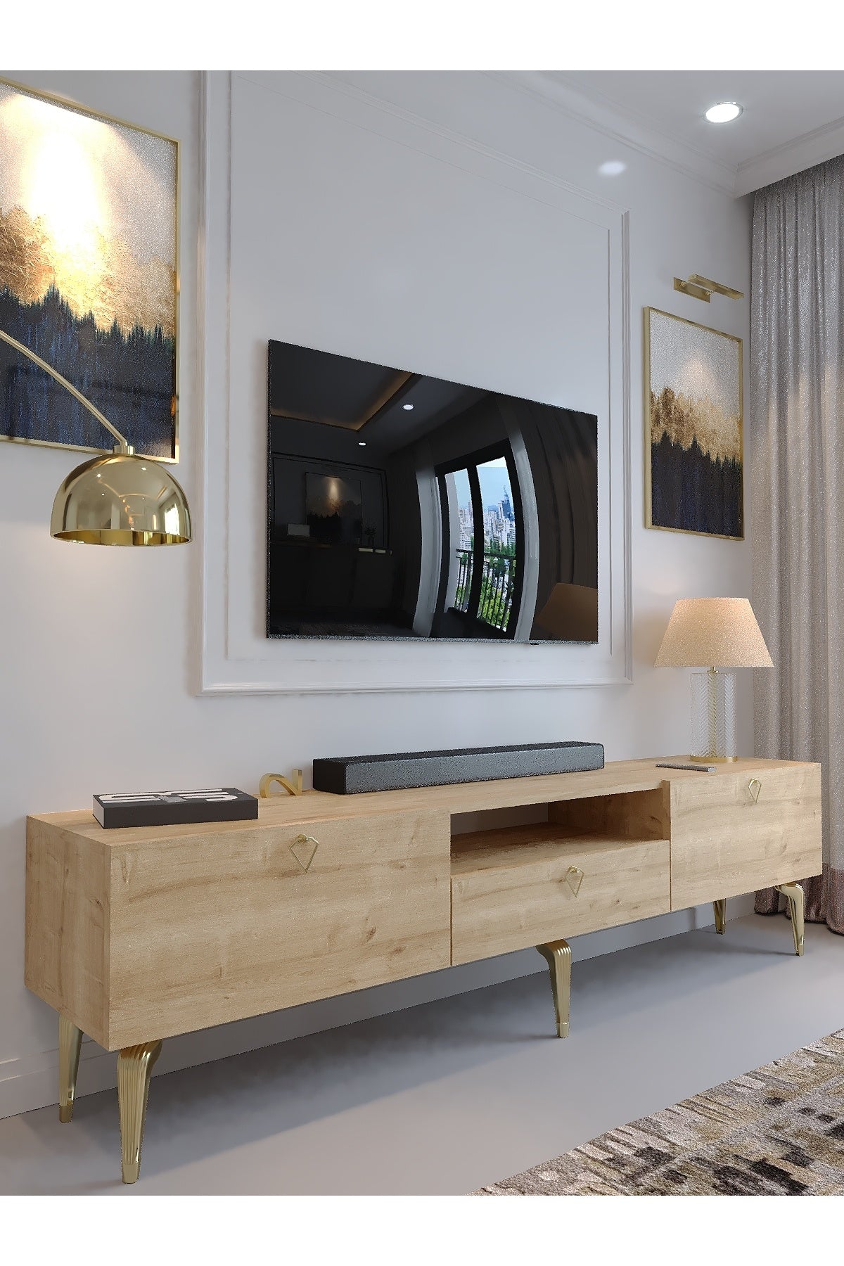 KARNAVAL TV ÜNİTESİ - GA2-1006-9 SAFİR GOLD