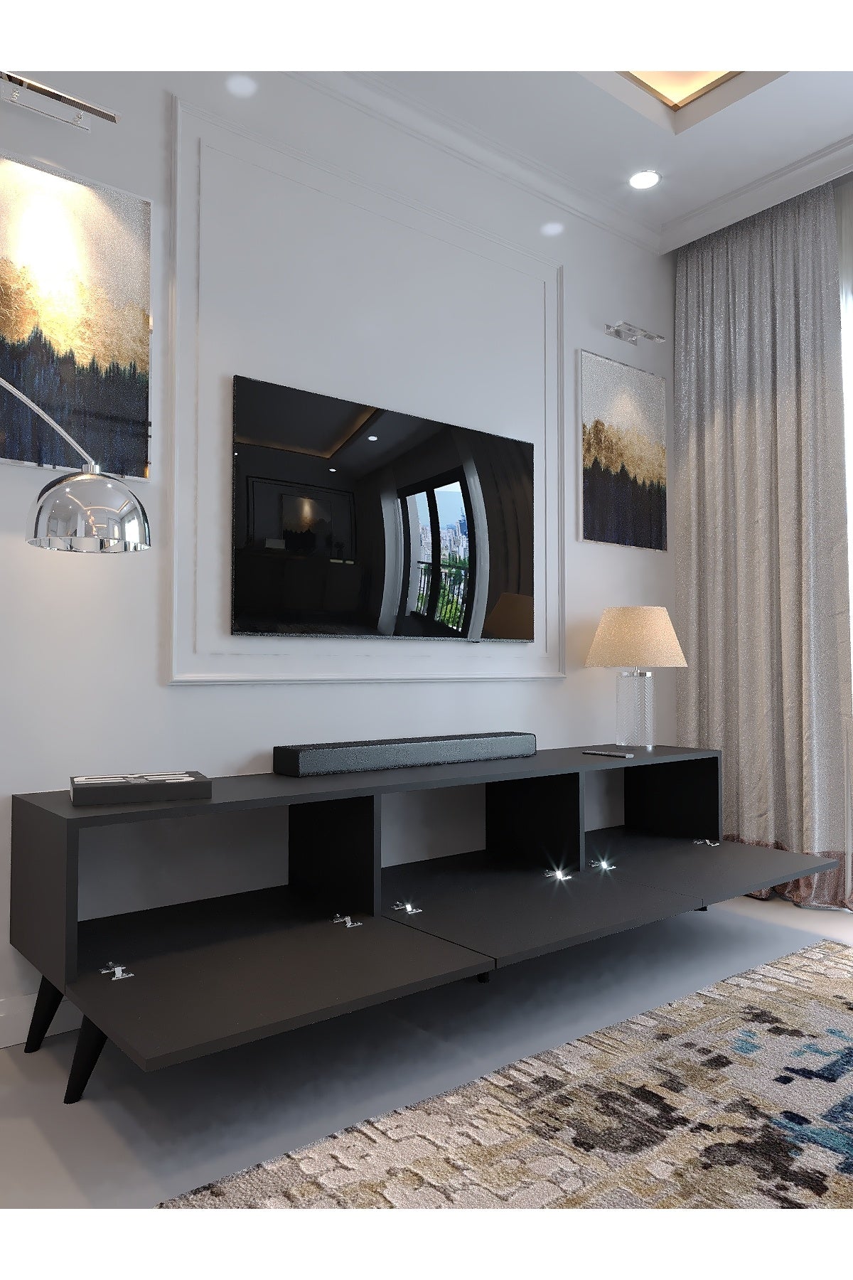 KARNAVAL TV ÜNİTESİ - A1-W1001-4 ANTRASİT