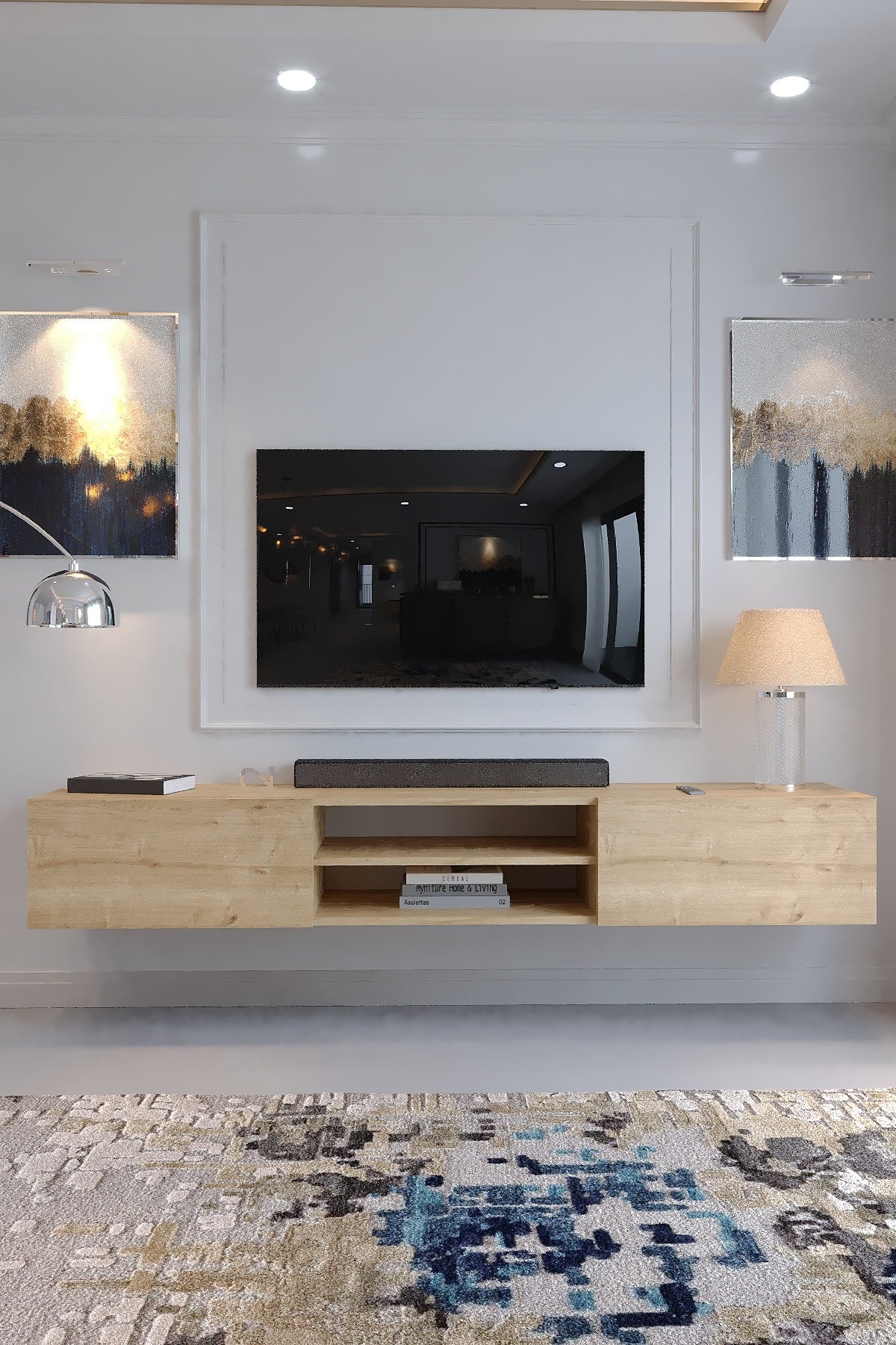 KARNAVAL DUVARA MONTE TV ÜNİTESİ - DM1004-9 SAFİR