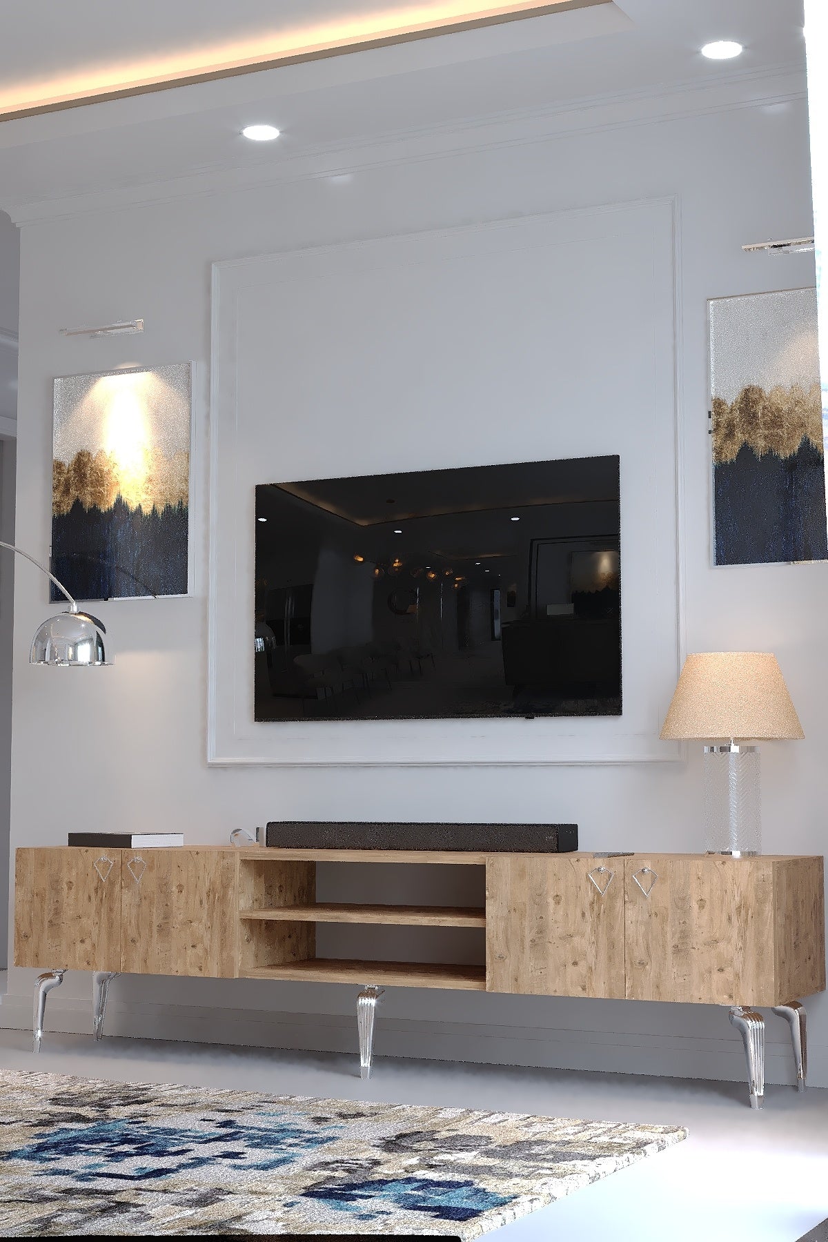 TV ÜNİTESİ - SA2-1009-6 ÇAM SİLVER