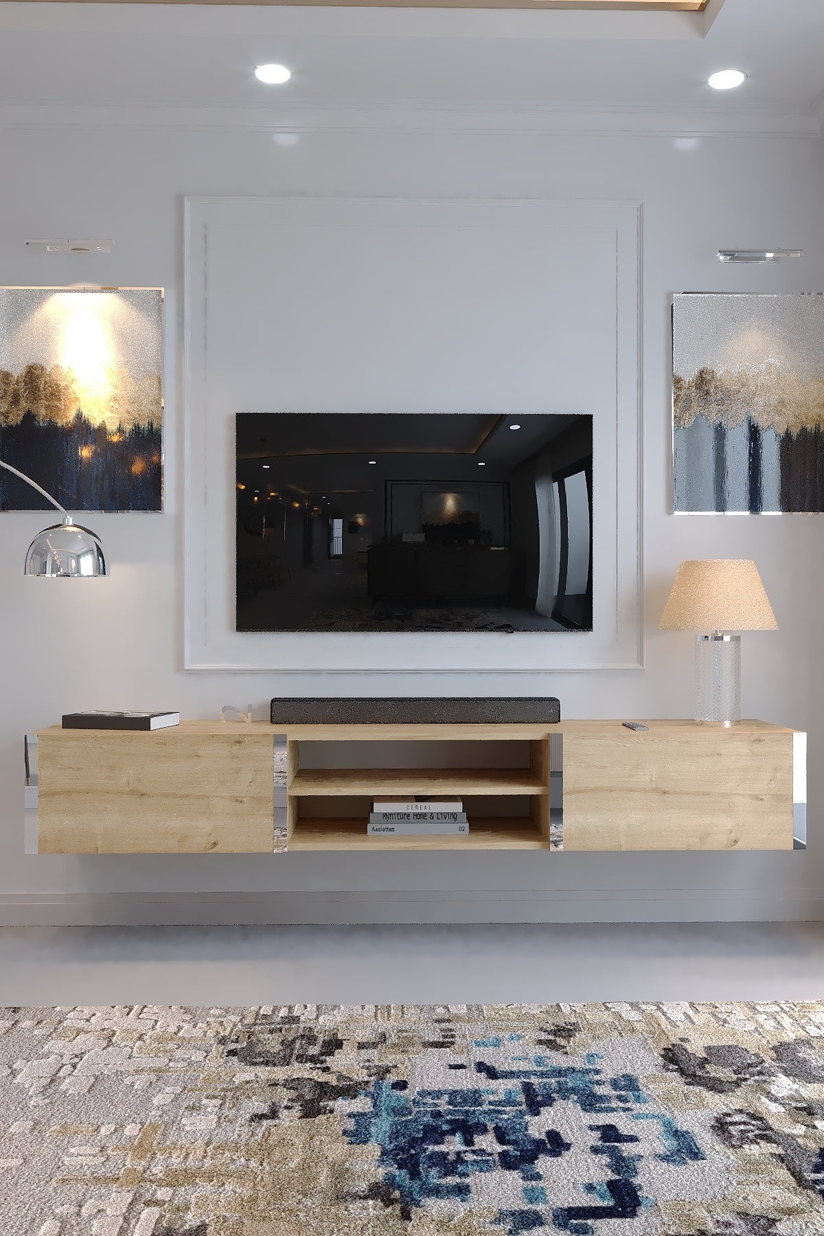 KARNAVAL DUVARA MONTE TV ÜNİTESİ - SDM-2004-9 SAFİR GOLD