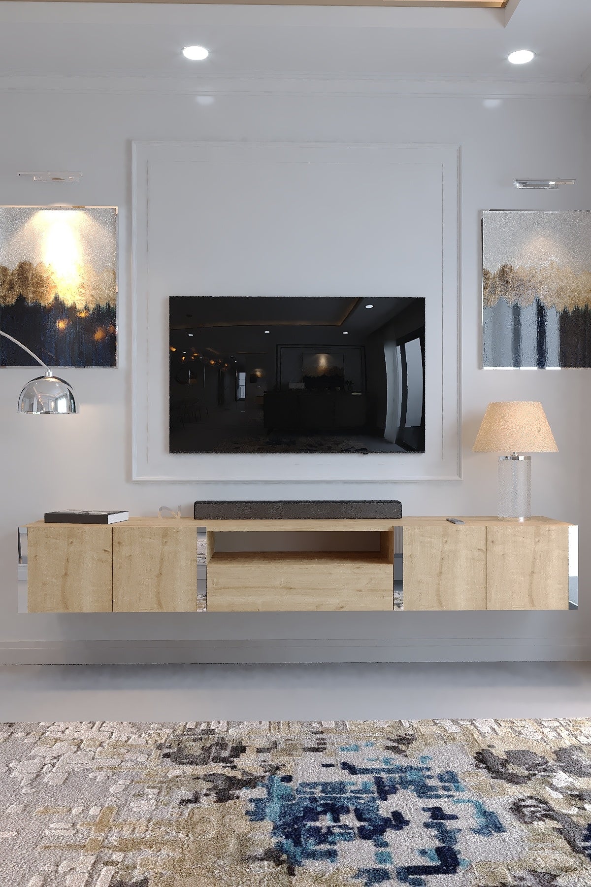 Karnaval Duvara Monte Tv Üni̇tesi̇ - Sdm-1008-9 Safi̇r Gold