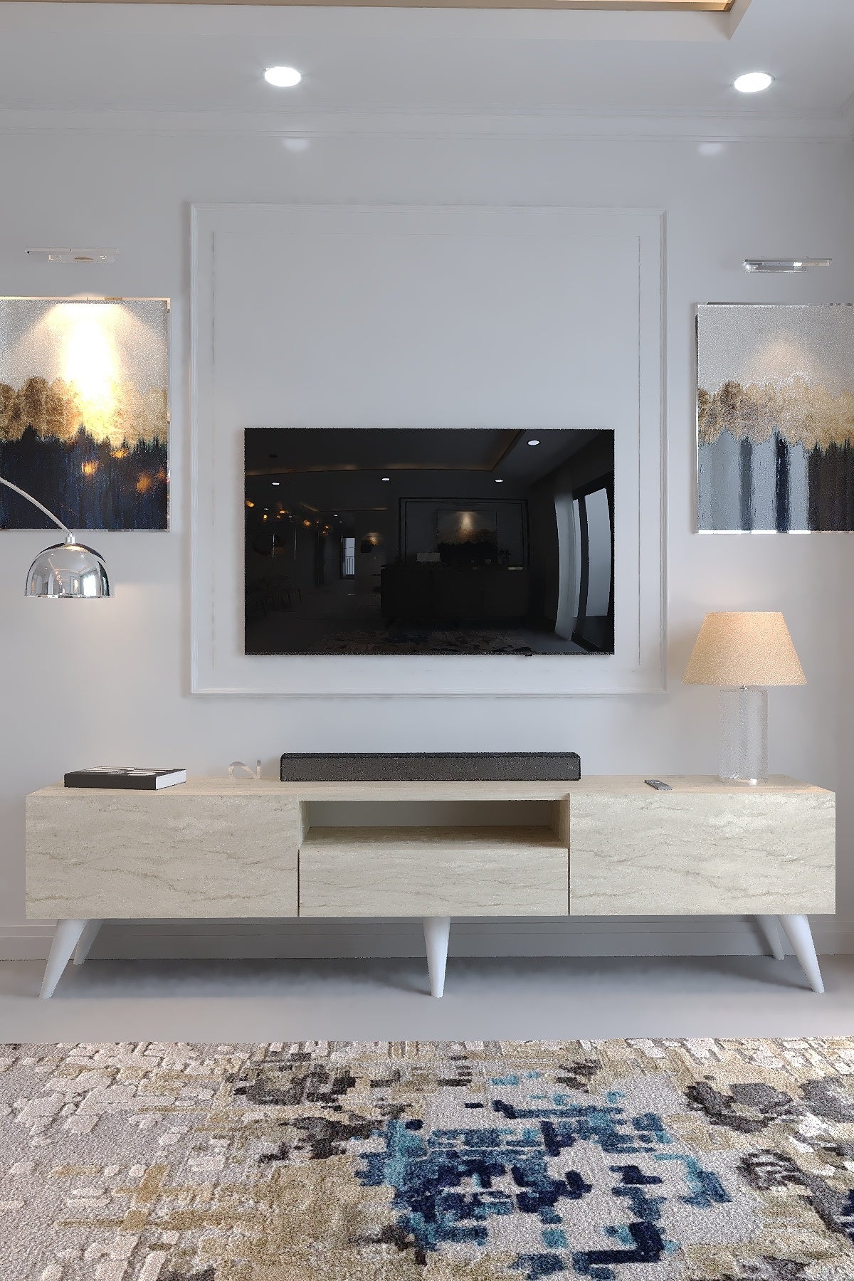 KARNAVAL TV ÜNİTESİ - A1-W1006-8 TRAVERTEN