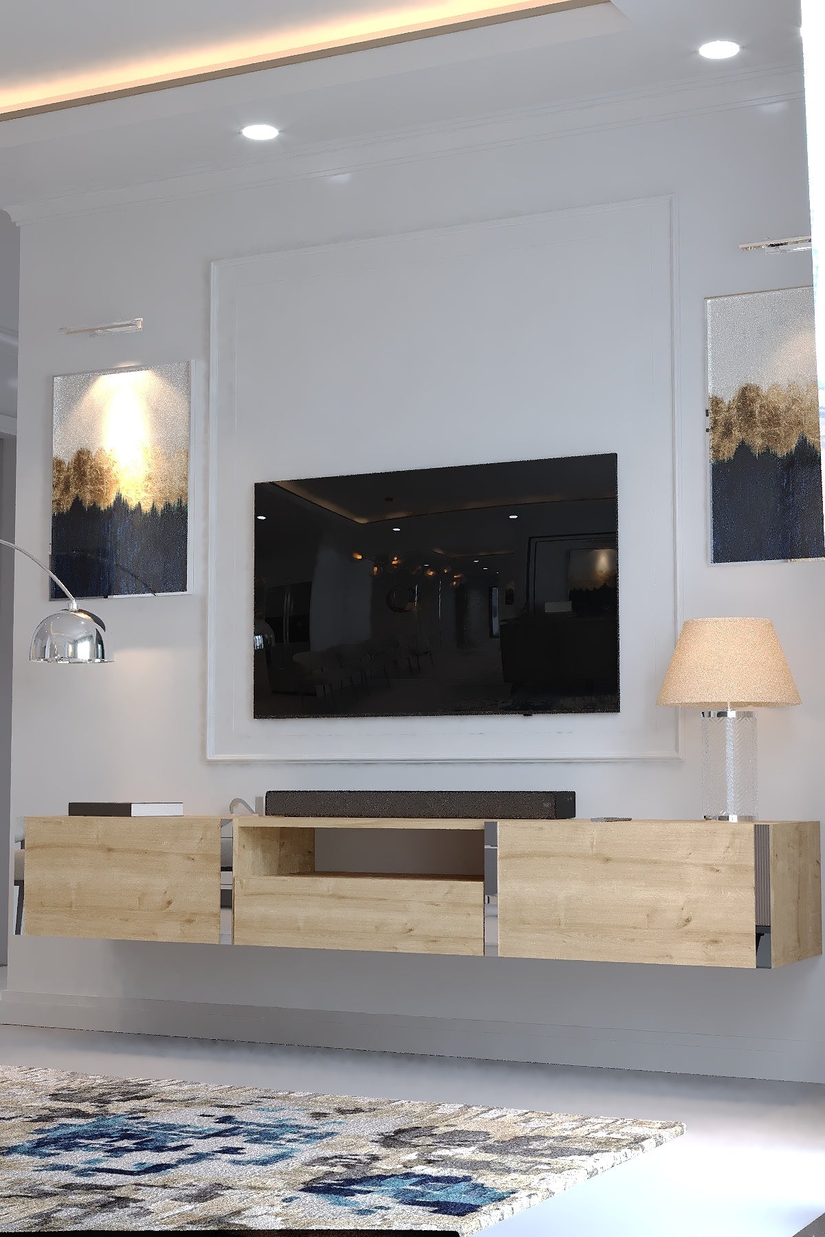 KARNAVAL DUVARA MONTE TV ÜNİTESİ - SDM-1006-9 SAFİR GOLD