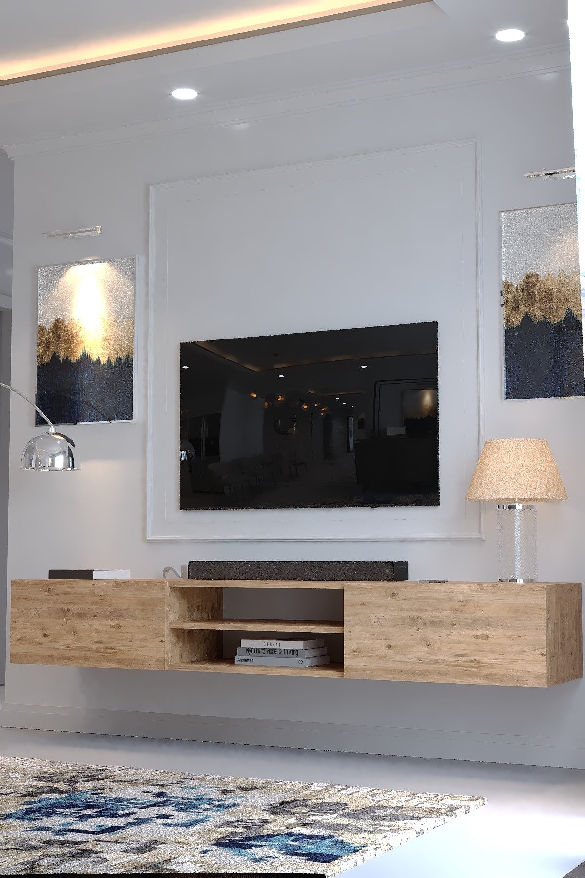 KARNAVAL DUVARA MONTE TV ÜNİTESİ - DM1004-6 ÇAM