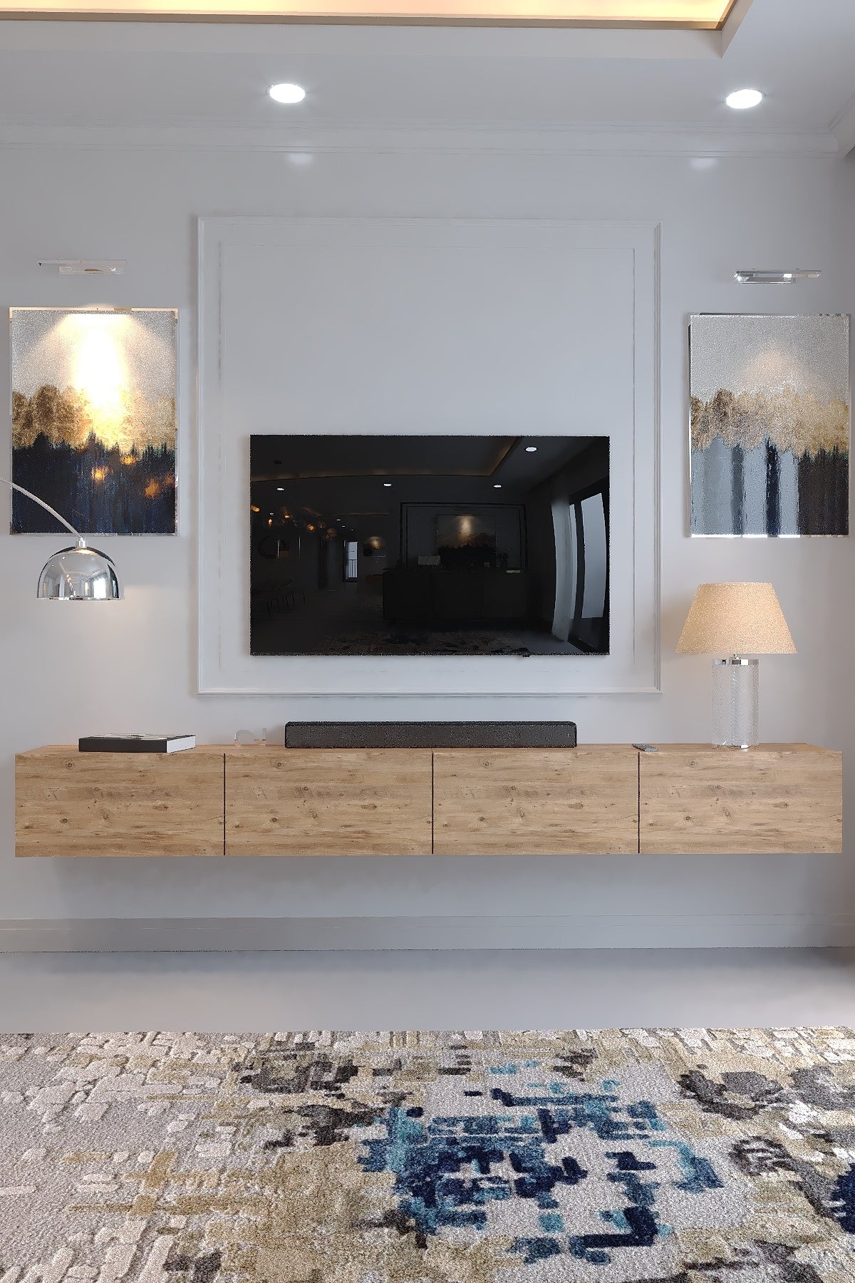 KARNAVAL 240 CM DUVARA MONTE TV SEHPASI - DM1002-6 ÇAM