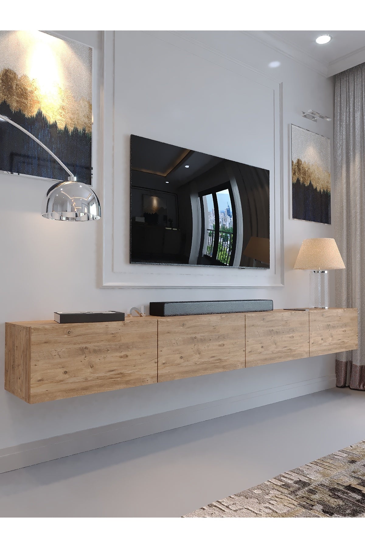 KARNAVAL 240 CM DUVARA MONTE TV SEHPASI - DM1002-6 ÇAM