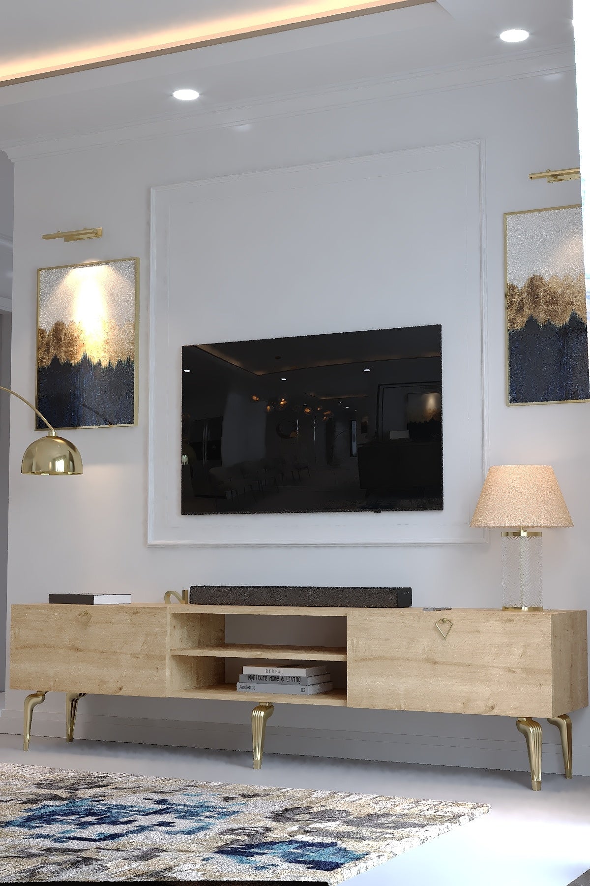 KARNAVAL TV ÜNİTESİ - GA2-1004-9 SAFİR GOLD