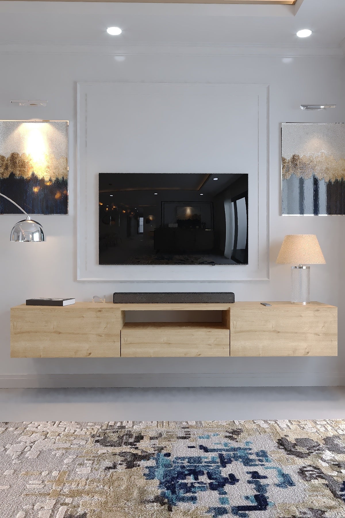 KARNAVAL DUVARA MONTE TV ÜNİTESİ - DM1006-9 SAFİR