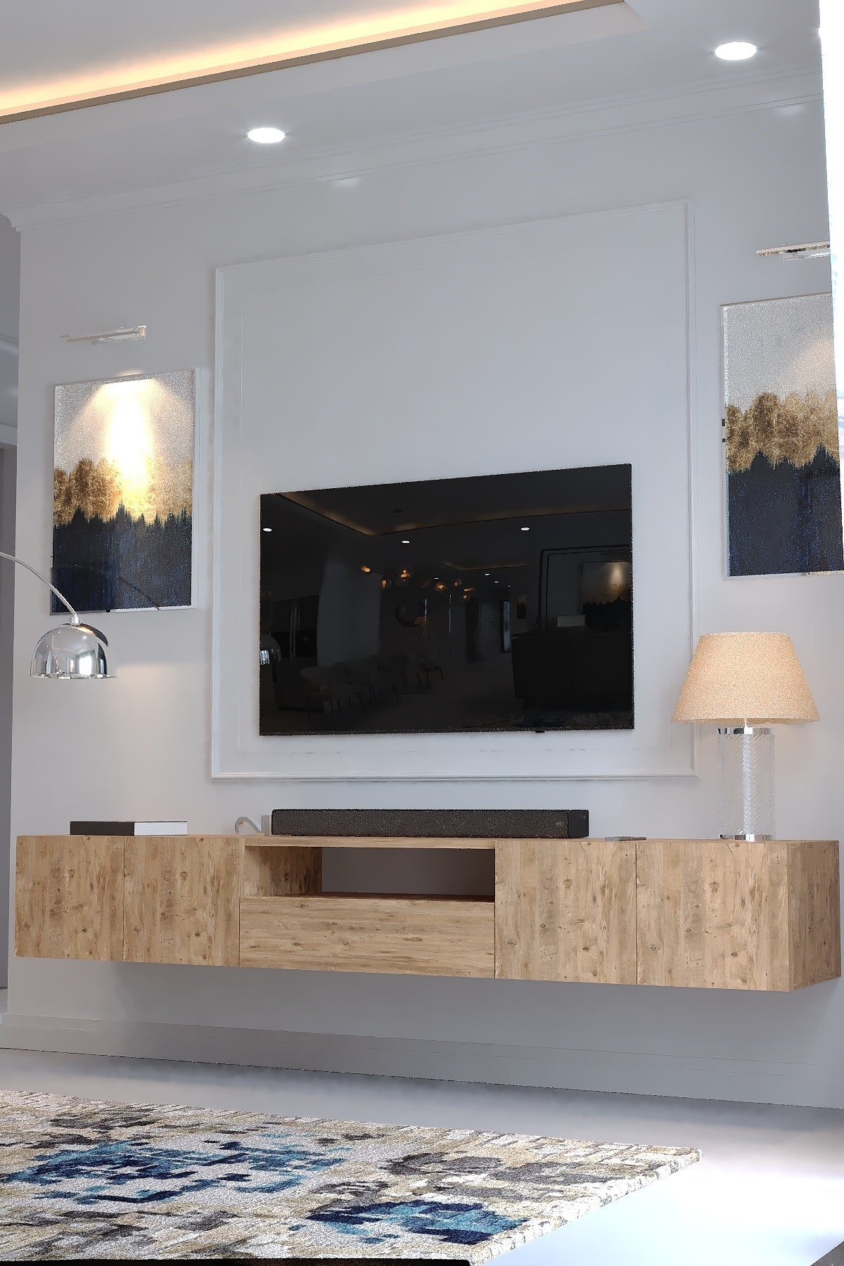 KARNAVAL DUVARA MONTE TV ÜNİTESİ - DM1008-6 ÇAM