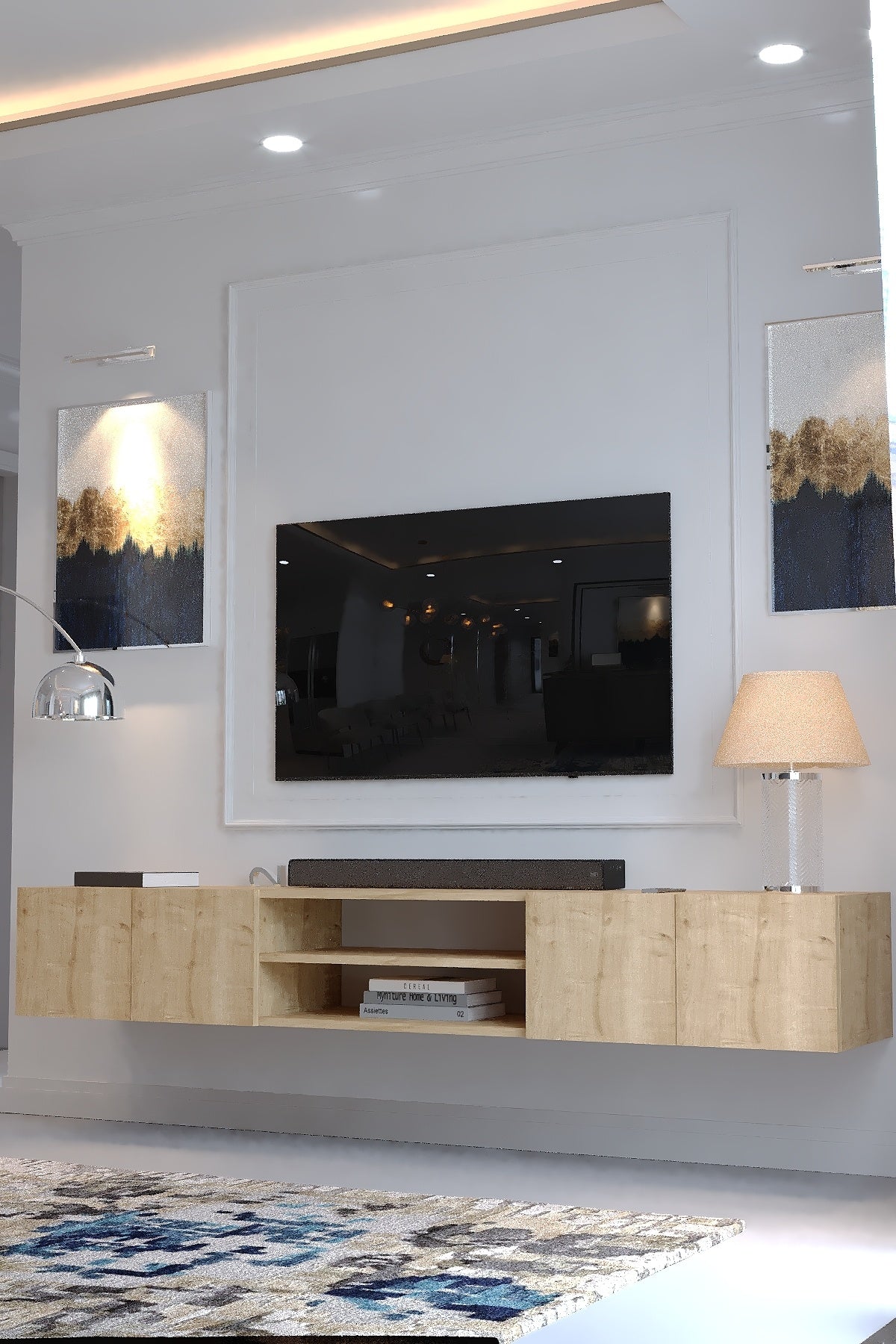 KARNAVAL DUVARA MONTE TV ÜNİTESİ - DM1009-9 SAFİR