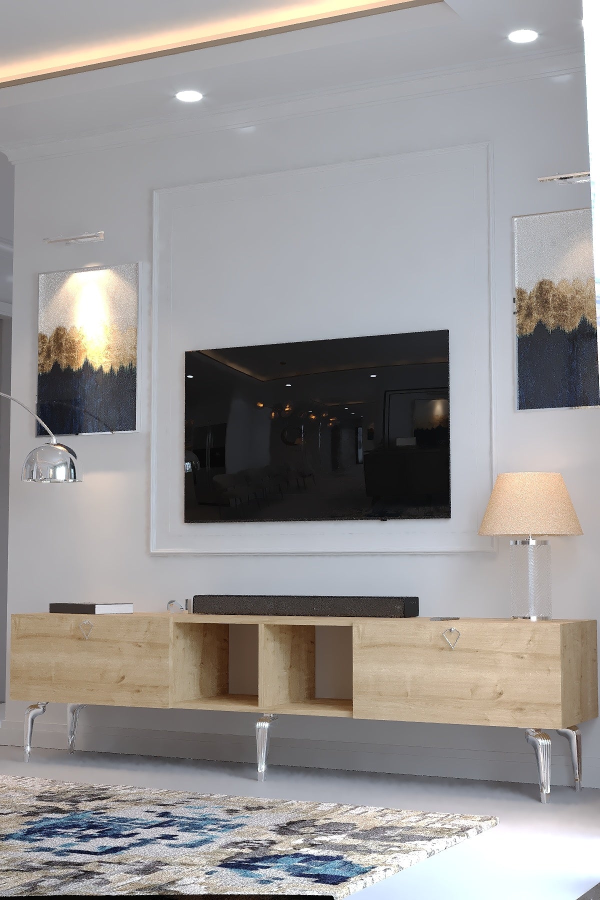 KARNAVAL TV ÜNİTESİ - SA2-1005-9 SAFİR SİLVER