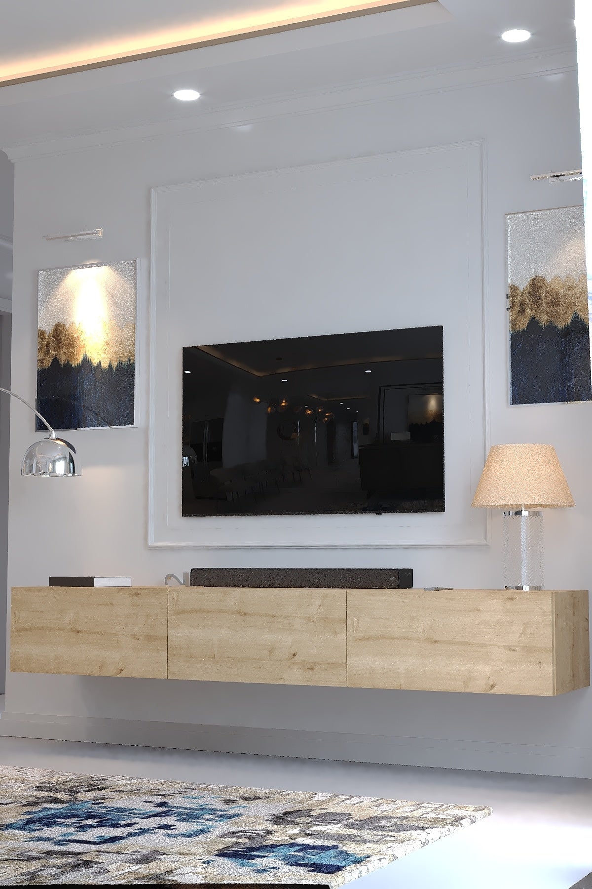 KARNAVAL DUVARA MONTE TV ÜNİTESİ - DM1001-9 SAFİR