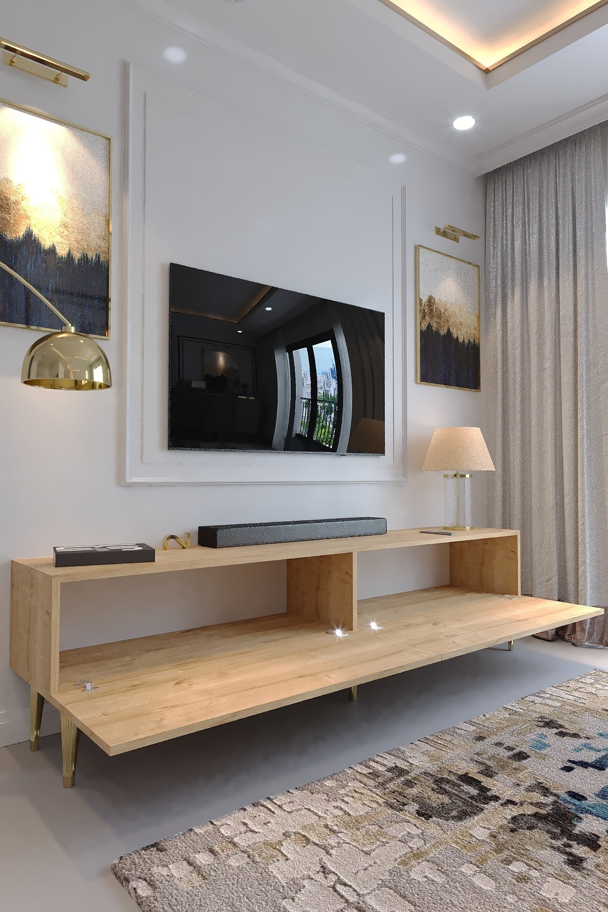 KARNAVAL TV ÜNİTESİ - GA2-1003-9 SAFİR GOLD