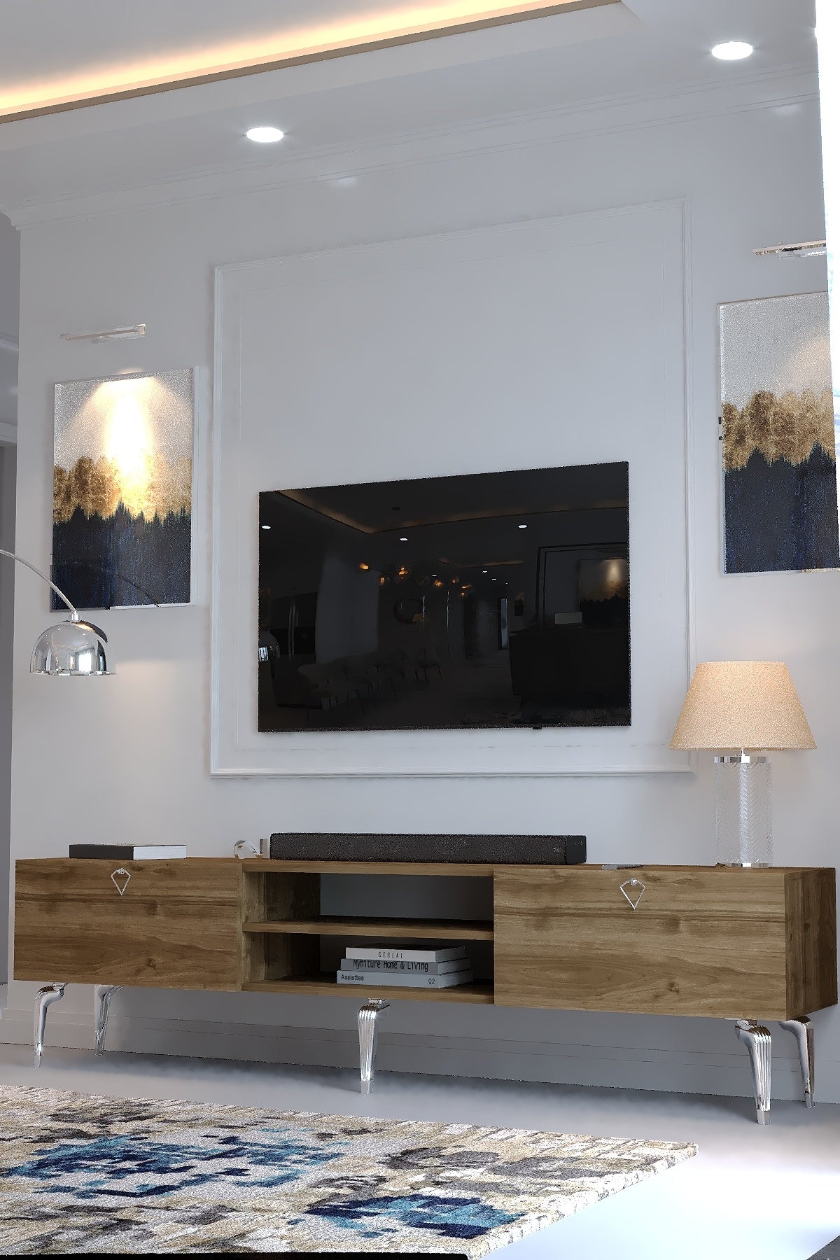 KARNAVAL TV ÜNİTESİ - SA2-1004-2 CEVİZ SİLVER