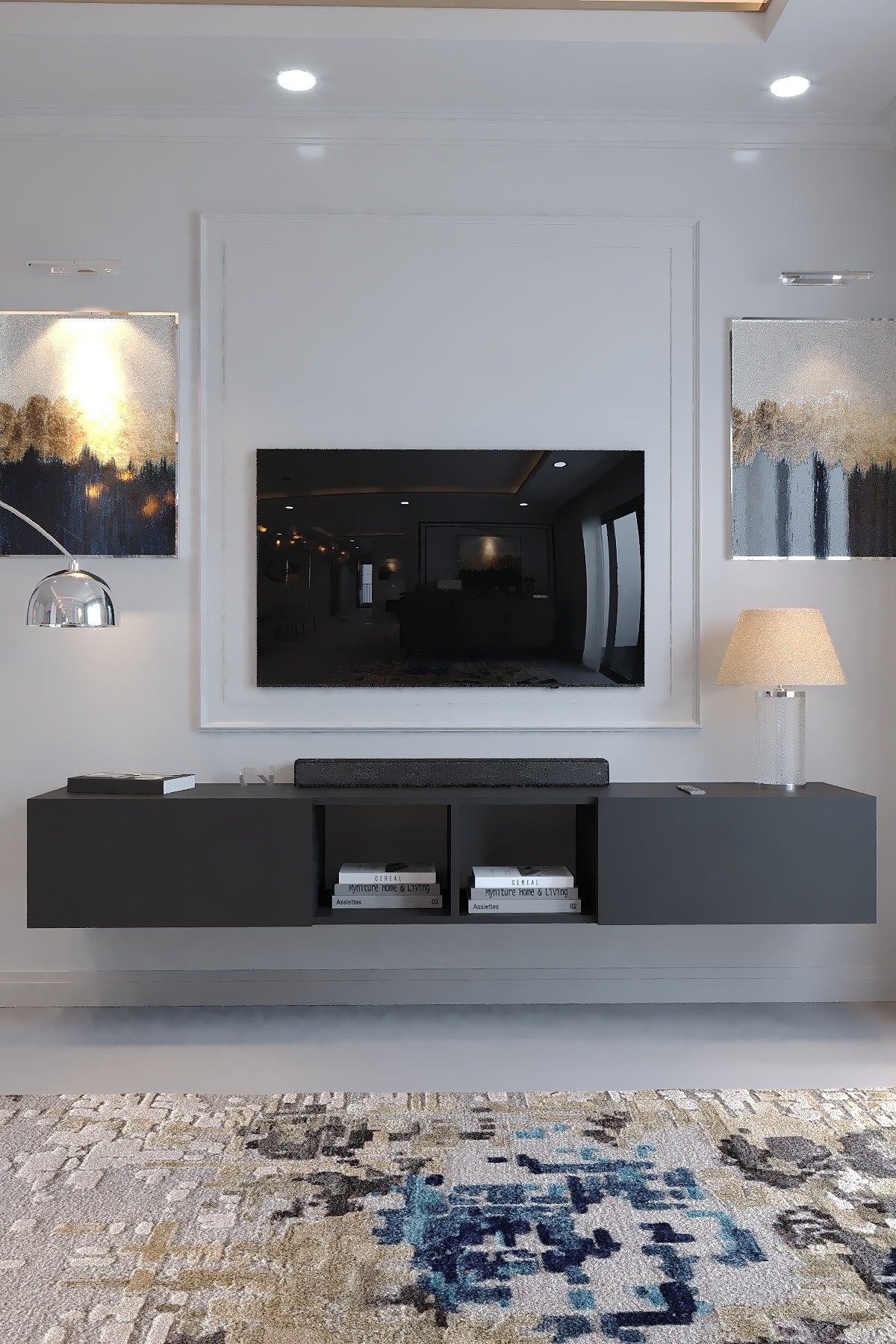 KARNAVAL DUVARA MONTE TV ÜNİTESİ - DM1005-4 ANTRASİT