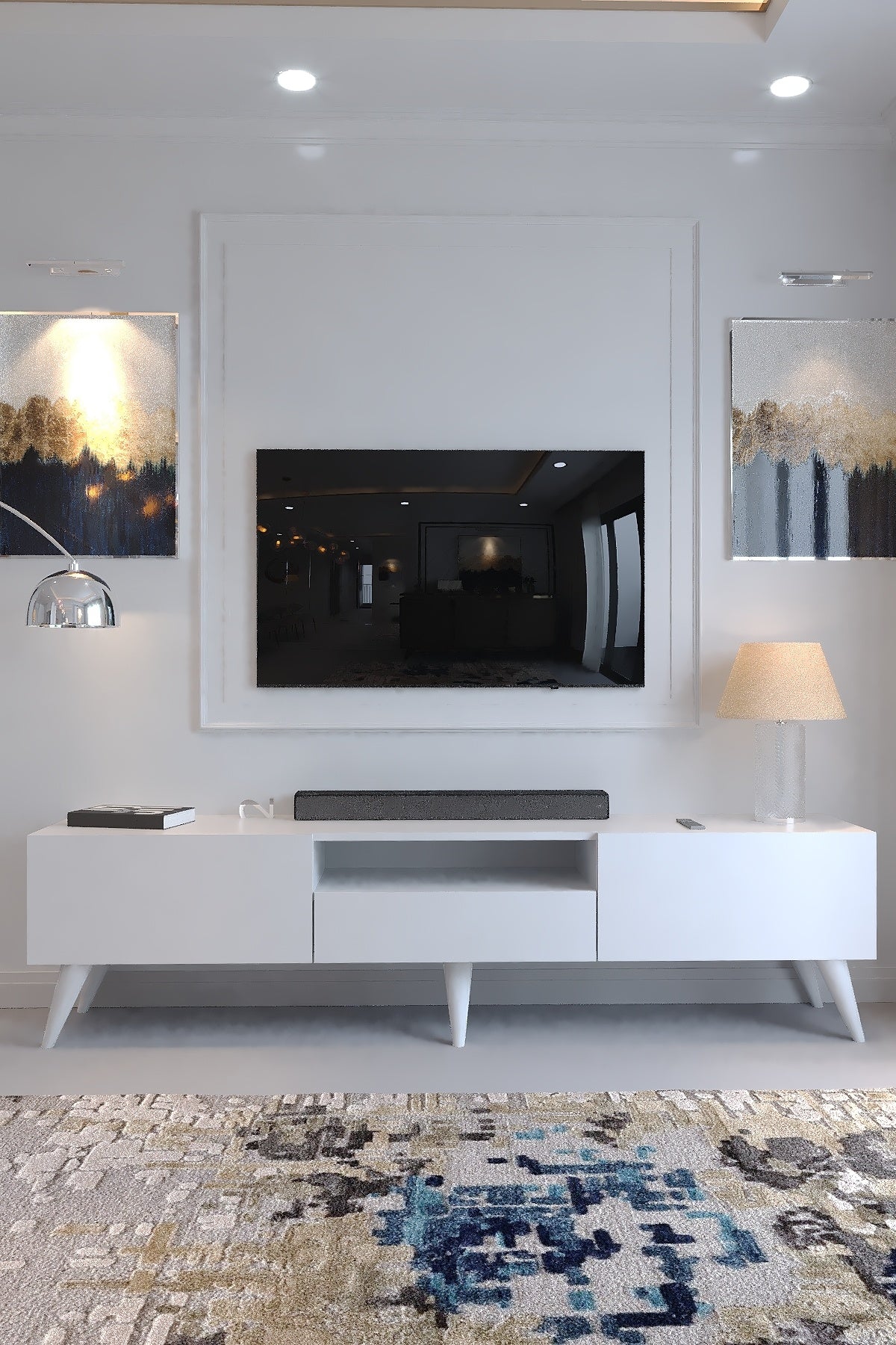 KARNAVAL TV ÜNİTESİ - A1-W1006-1 BEYAZ