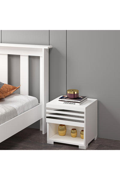 Mdf Beyaz Komodin AK1003