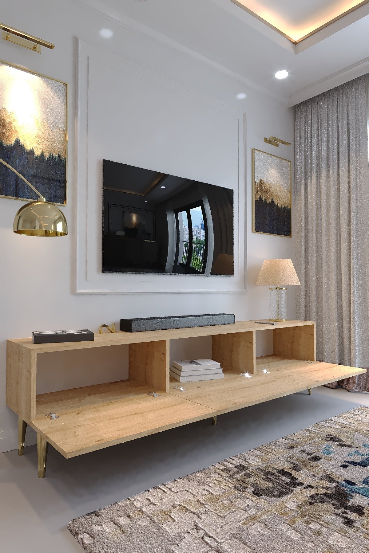 KARNAVAL TV ÜNİTESİ - GA2-1001-9 SAFİR GOLD