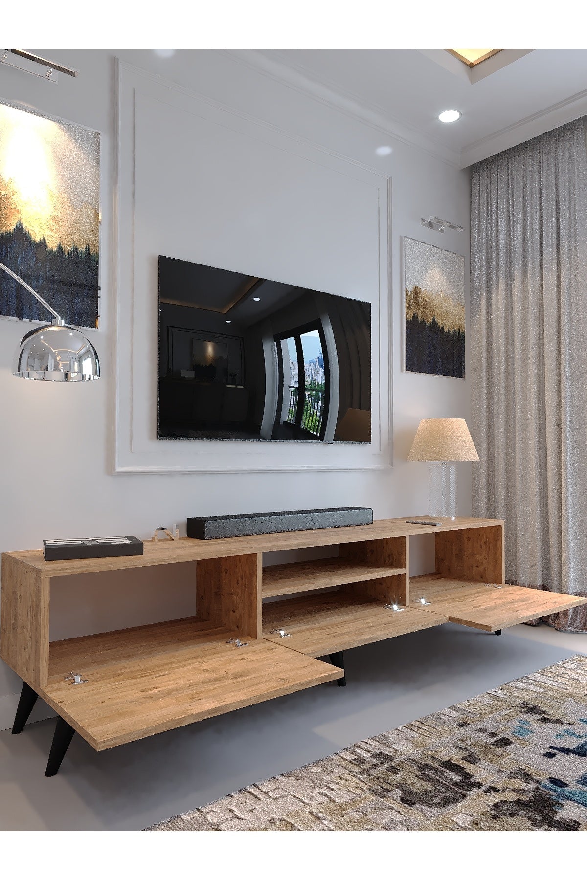 KARNAVAL TV ÜNİTESİ - A1-W1006-6 ÇAM