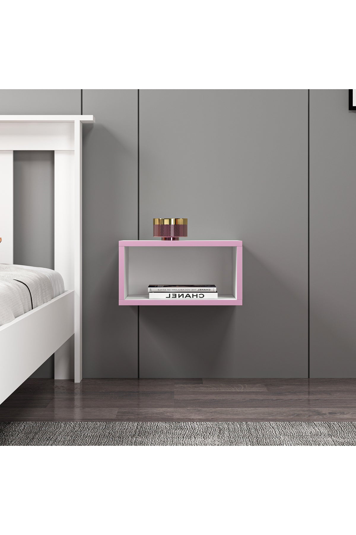 Mdf Beyaz Duvara Monte Komodin DMP1006