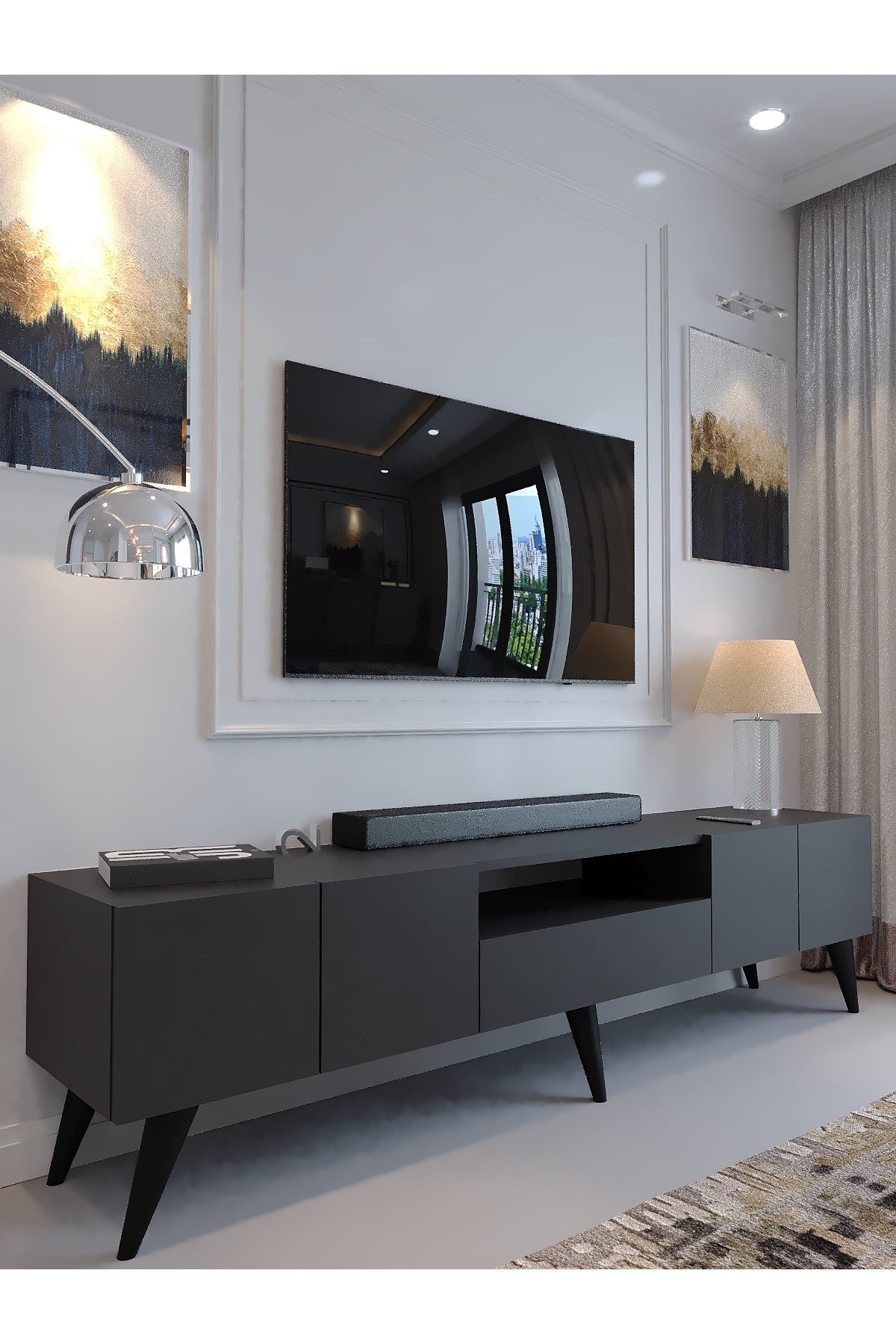 KARNAVAL TV ÜNİTESİ - A1-W1008-4 ANTRASİT