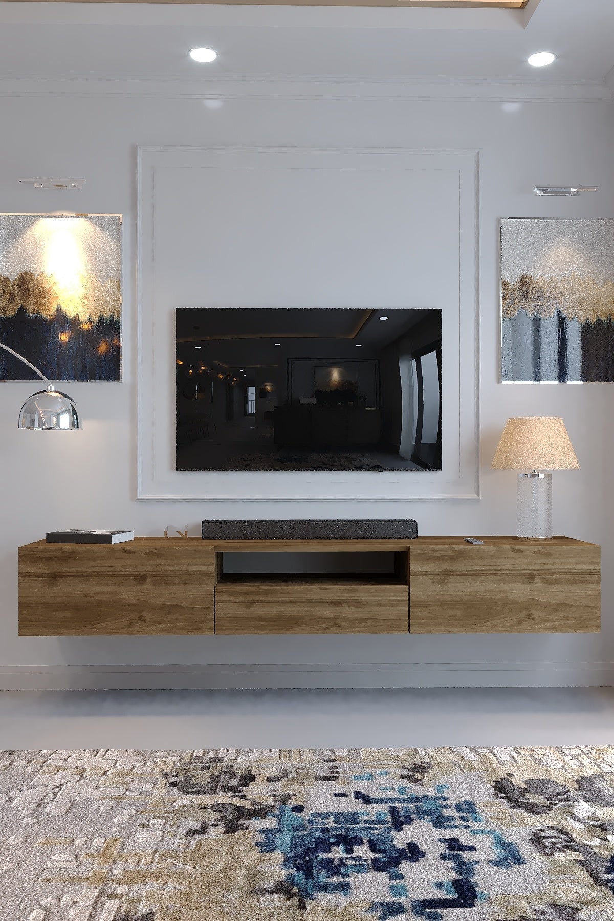 KARNAVAL DUVARA MONTE TV ÜNİTESİ - DM2006-2 CEVİZ