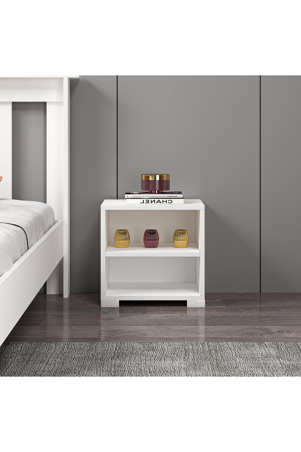 Mdf Beyaz Komodin A1004