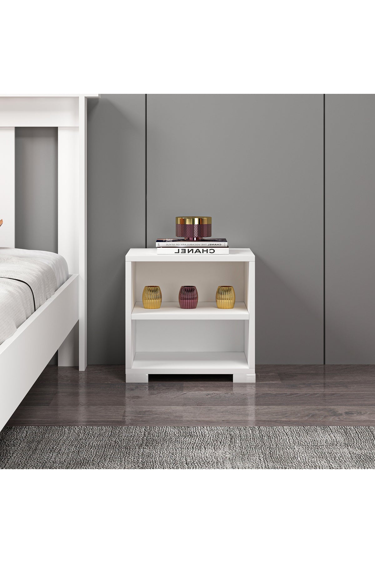 Mdf Beyaz Komodin A1004