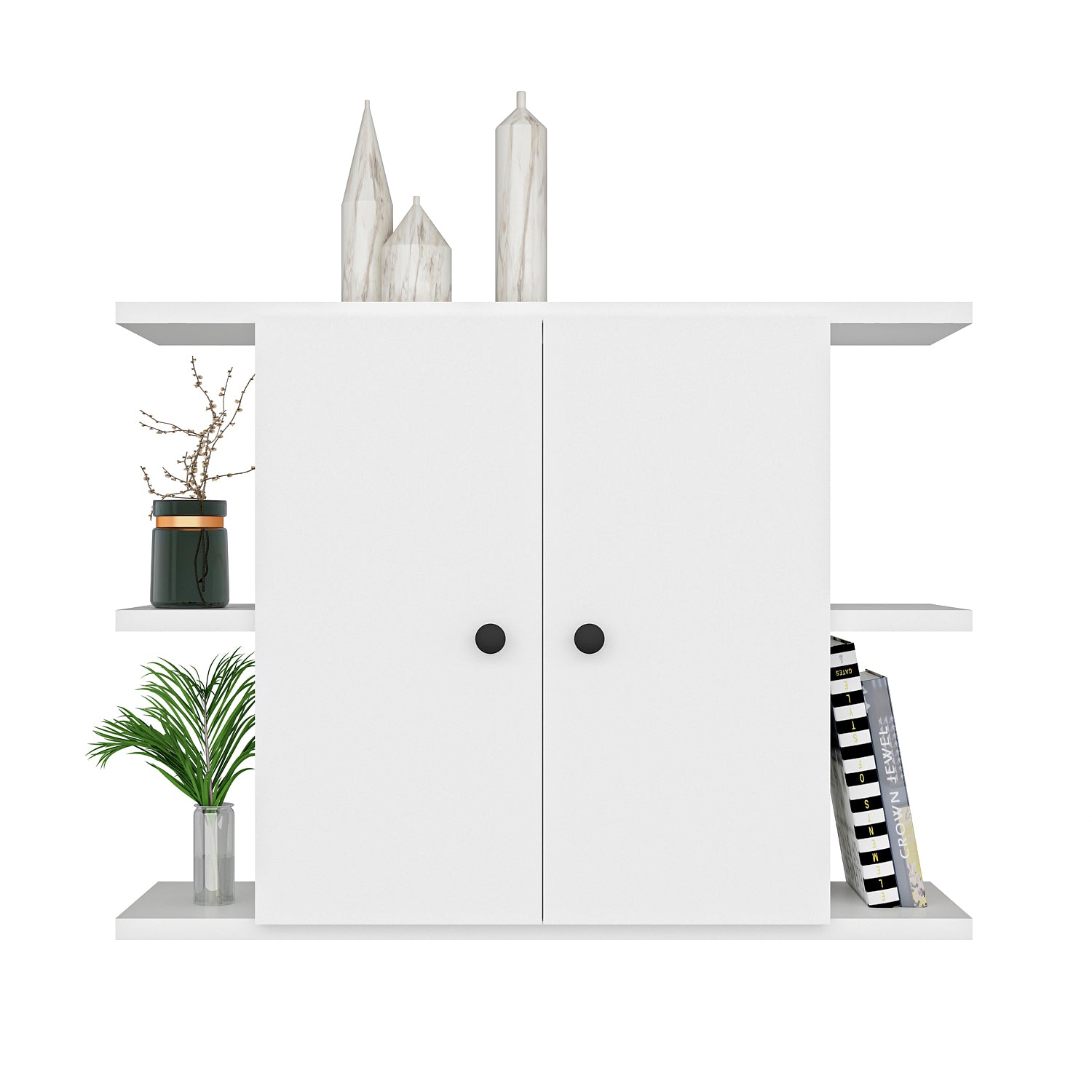 Kalimera Duvar Dolabı & Rafı Beyaz Mdf