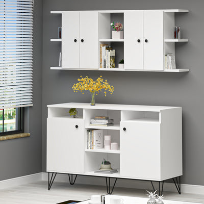 Ninnimo Altun Konsol - Çok Amaçlı Dolap MDF Beyaz