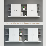 Double Kalimera 2'li Duvar Dolabı & Rafı Beyaz