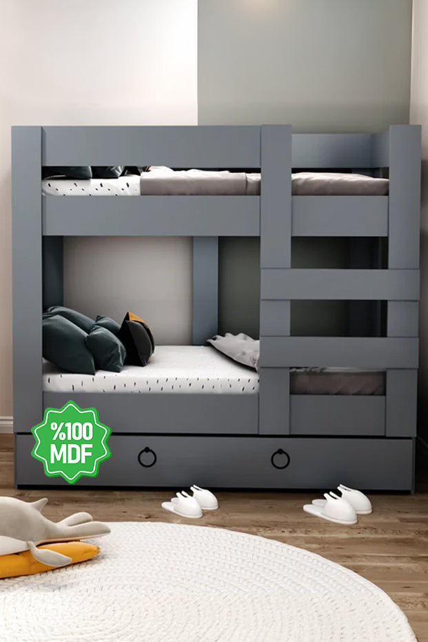 Ninnimo 100x200 Yatak Uyumlu Antrasit Genç Ranza- R20-4 100X200