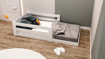 Ninnimo 90x190 Yatak Uyumlu Beyaz MDF Montessori Karyola- MY16-1