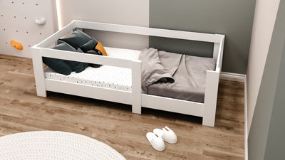Ninnimo 90x190 Yatak Uyumlu Beyaz MDF Montessori Karyola- MY2-1