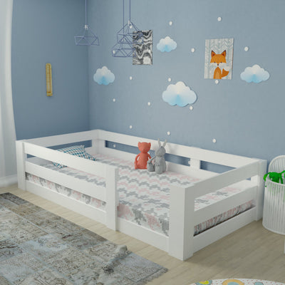 Ninnimo 100x200 Yatak Uyumlu Beyaz MDF Montessori Karyola- MY19 100x200 -1
