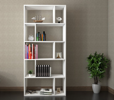 Ninnimo Stylish Kitaplık Beyaz S1-1