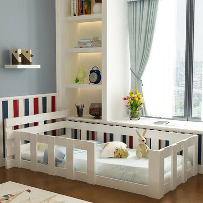 Ninnimo 90x190 Yatak Uyumlu Beyaz MDF Montessori Karyola- MU11-1