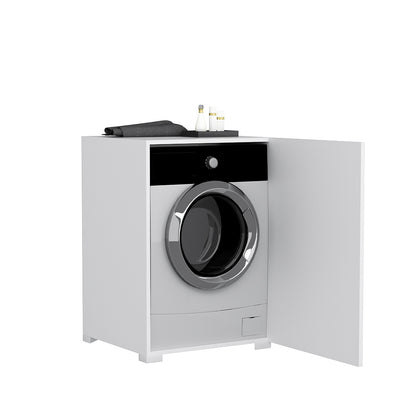 Ninnimo SLN Kurutma Makinesi Çamaşır Makinesi Dolabı Beyaz MDF