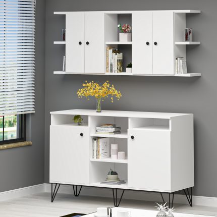 Ninnimo Altun Konsol - Çok Amaçlı Dolap MDF Beyaz